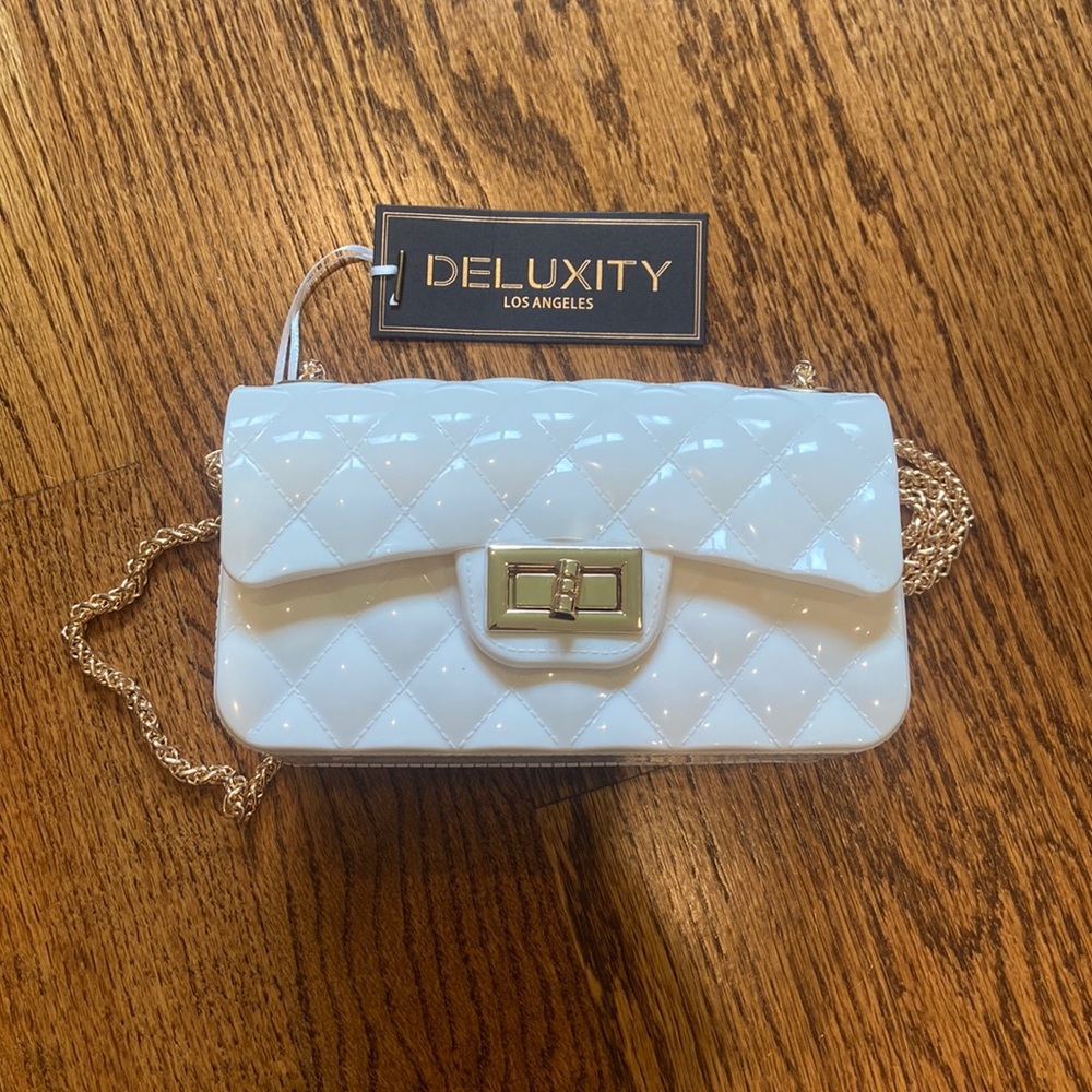 White Shiny Mini Purse